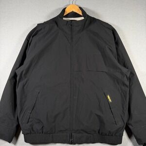 Zero Restriction Men Gore-Tex Golf Jacket Black Full Zip Windbreaker 300J Size L